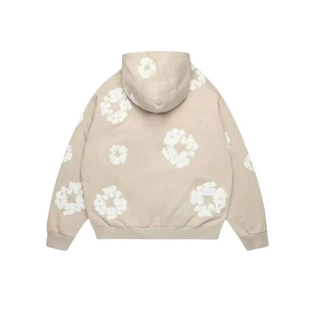 Zip Ups Denim Tears Cotton Wreath Zip Hoodie 'Черный' 2