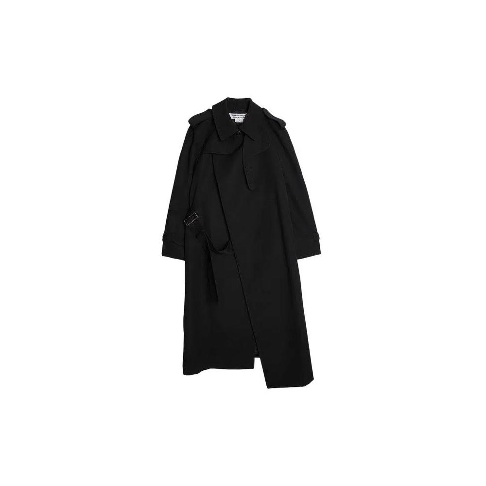 Тренчи Comme des Garçons Thick Gabardine Belted Trench Coat 'Black' 1