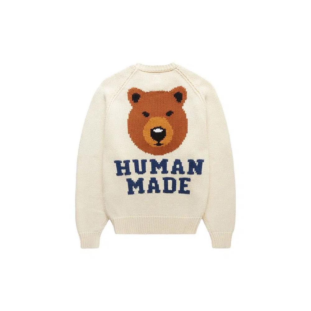 Свитеры Human Made Bear Raglan Knit Sweater 'White' 2