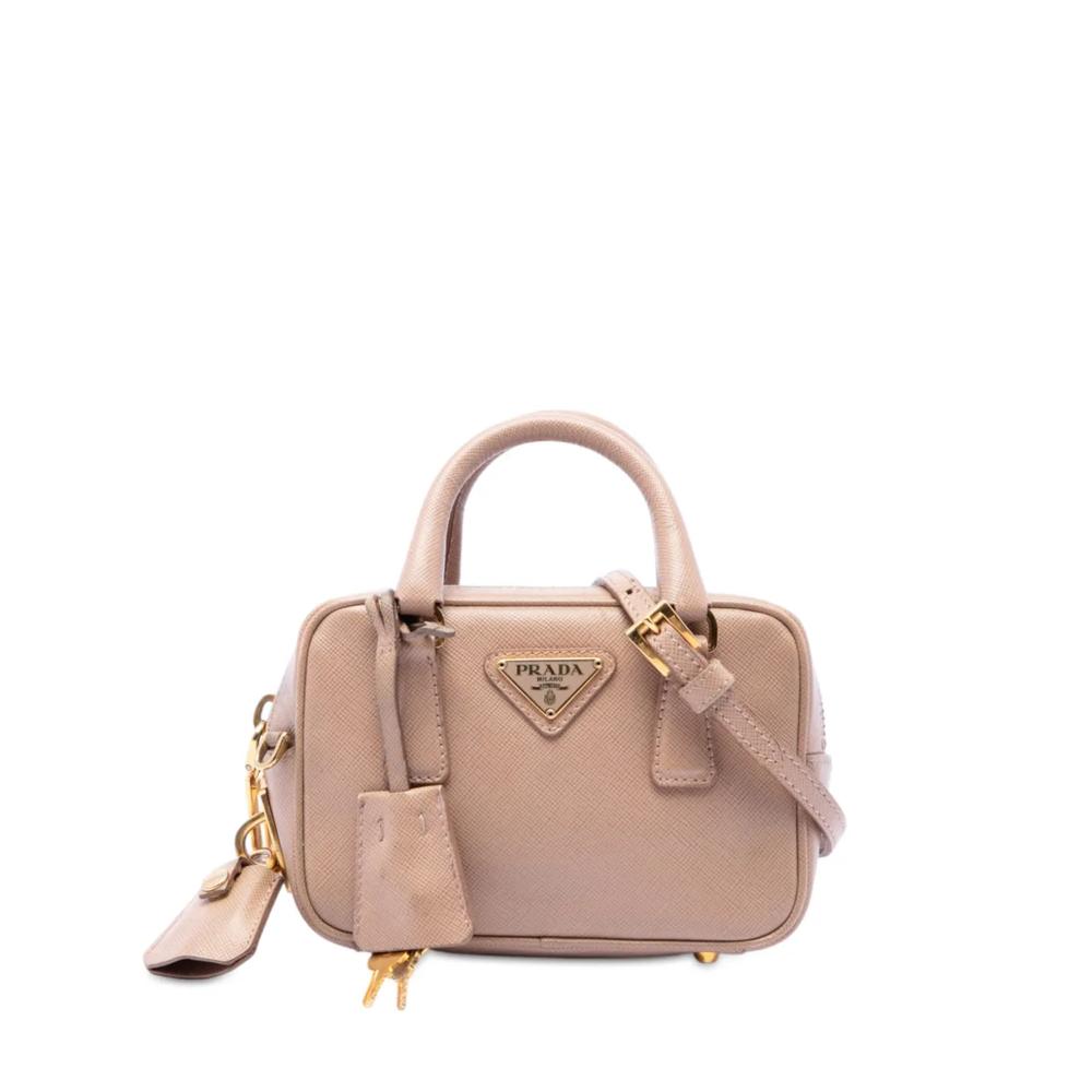 Сумка-сэтчел Mini Saffiano Lux Bauletto Bag (2000-2013 годы) 1