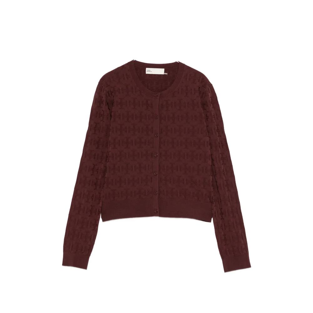 monogram jacquard cardigan 1