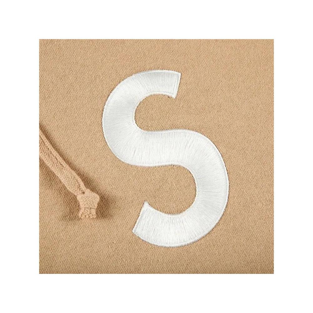 Худи Supreme S Logo Split Hooded Sweatshirt 'Tan' 3