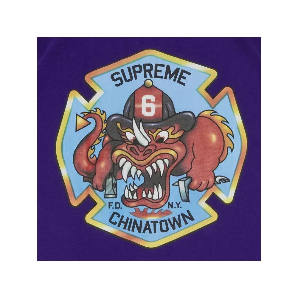 Футболки Supreme FDNY Engine 9 Tee «Фиолетовый» 3
