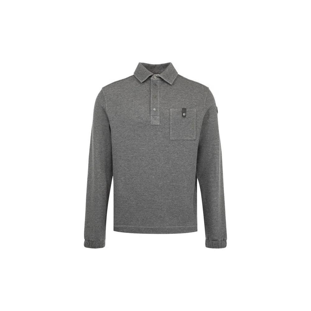 Поло Moncler Long-Sleeve Polo 'Dark Grey' 1