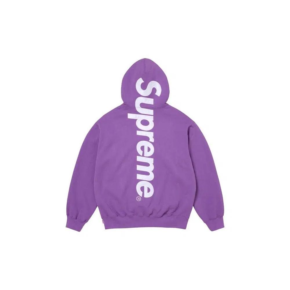 Худи Supreme Satin Appliqué Hooded Sweatshirt 'Violet' 2