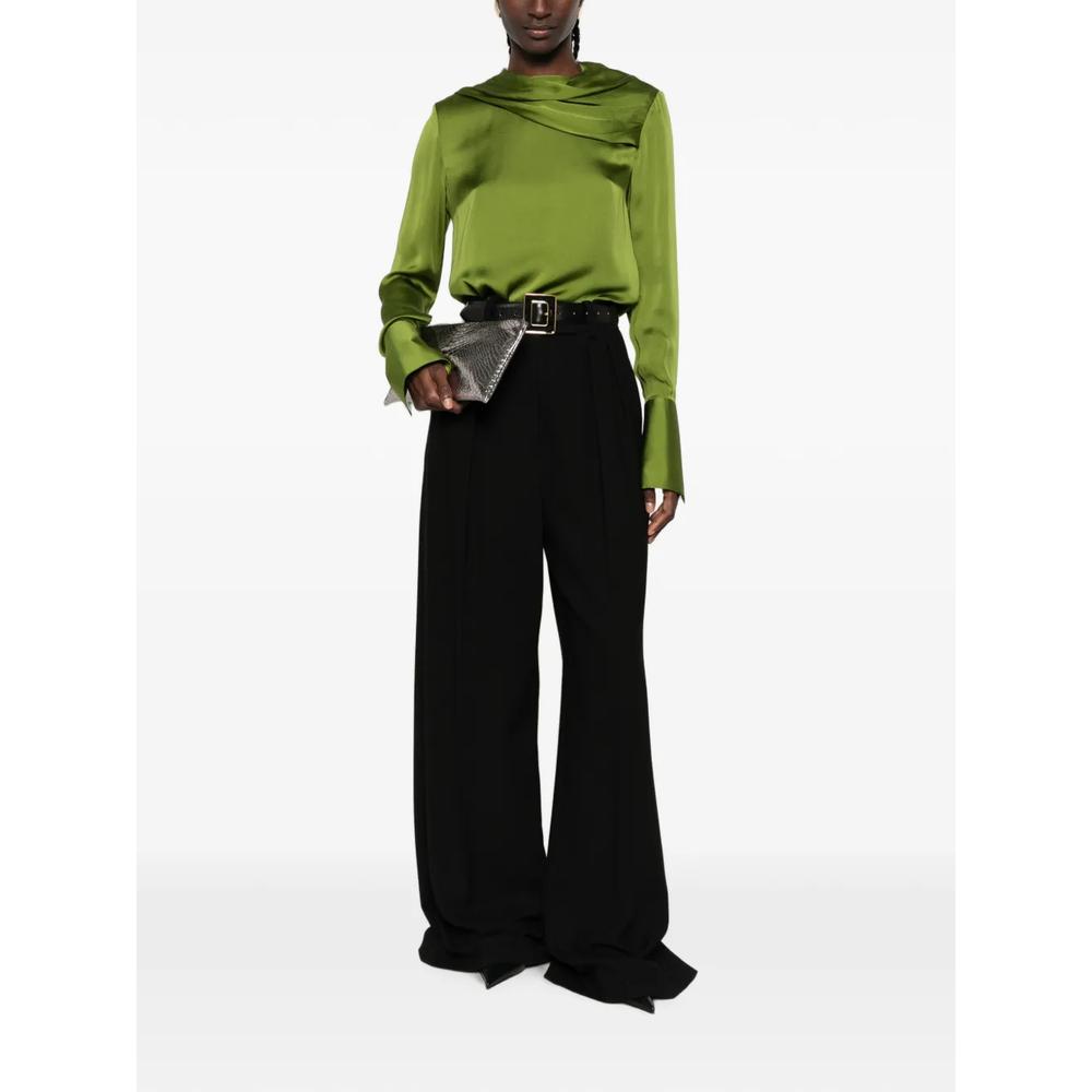 draped-collar blouse 2