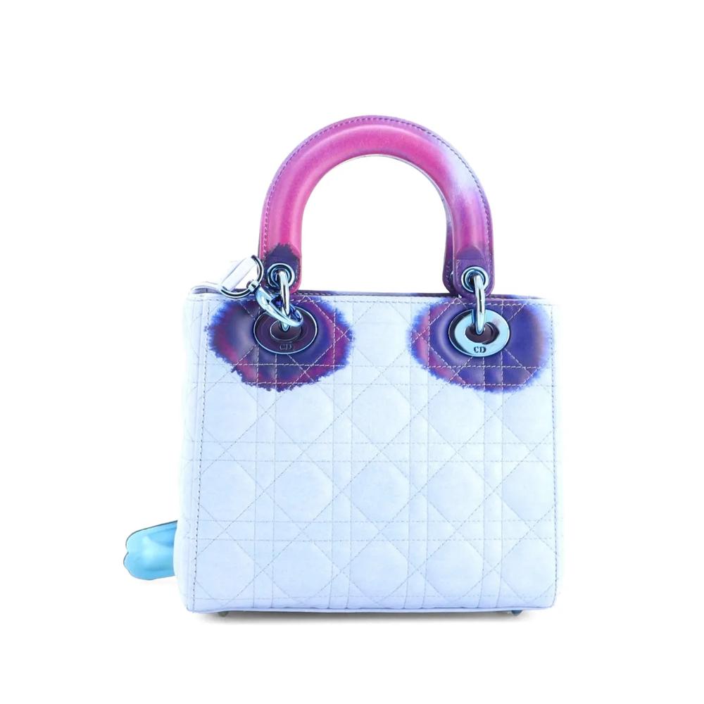 Маленькая сумка-сэтчел Lady Dior Art Bag Limited Edition Francoise Petrovitch Cannage 2