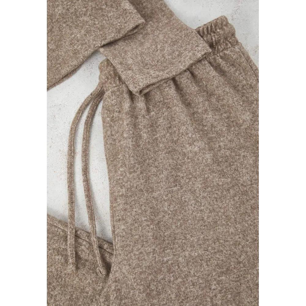 Коричневый комплект из топа и брюк клеш/широких брюк Yumoş Tbbaw26Cp00005 5