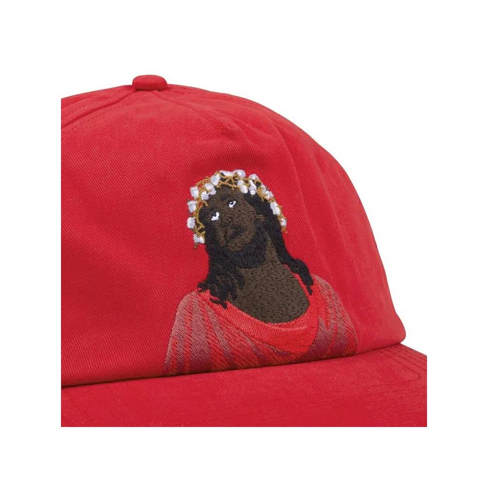 Кепки Denim Tears Black Jesus Cap 'Red' 3