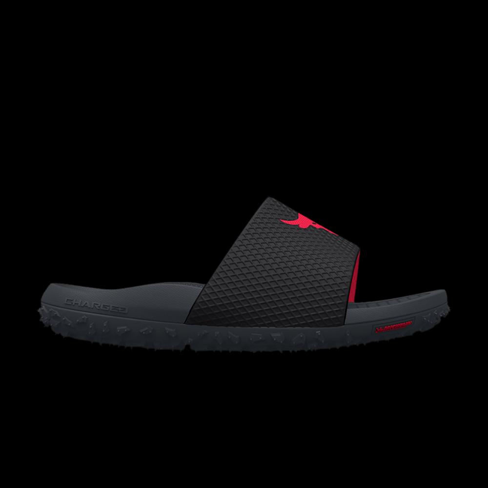 Слайды Under Armour Project Rock Slide 'Ultimate Black Stealth Grey' 1