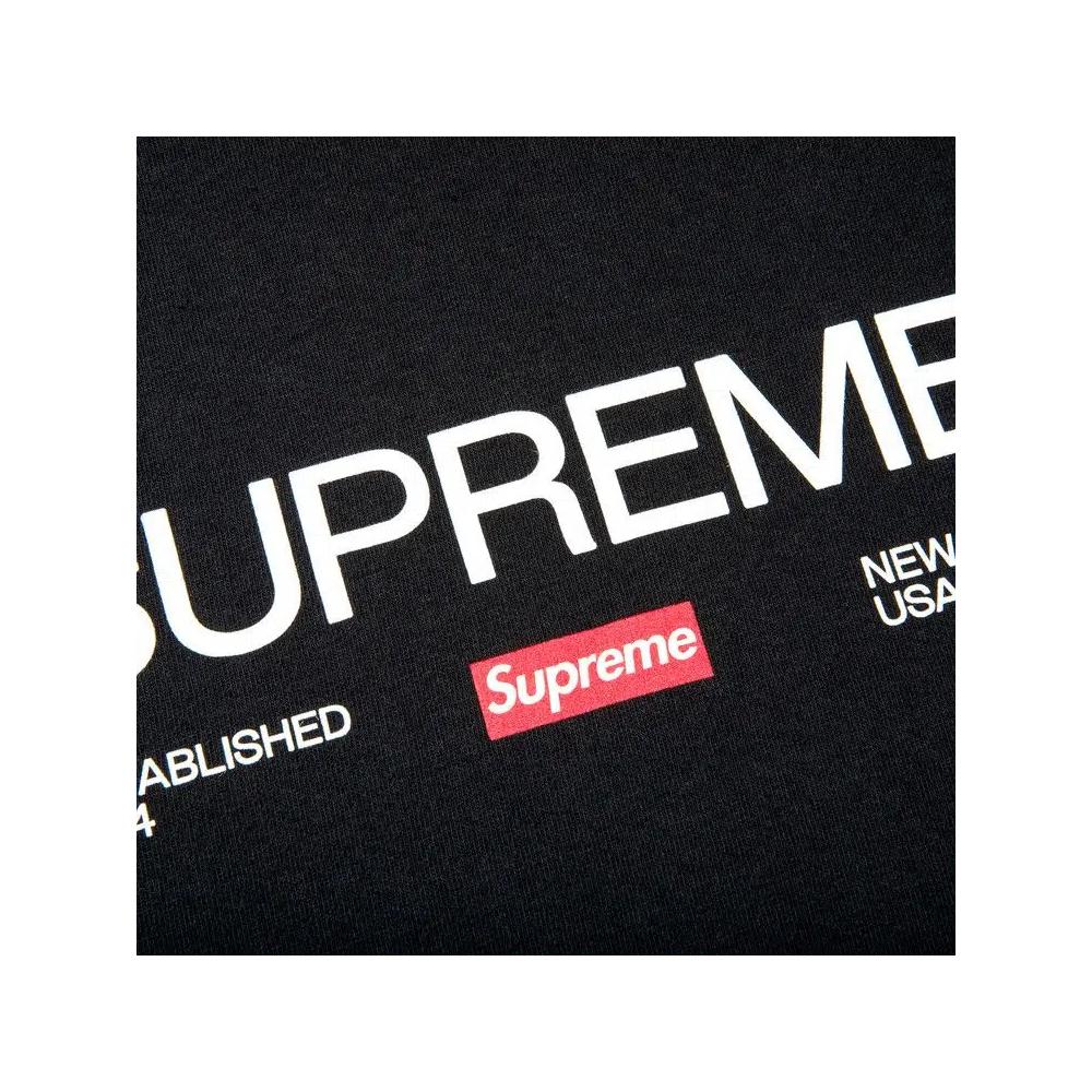 Футболки Supreme Est. 1994 Tee 'Black' 2