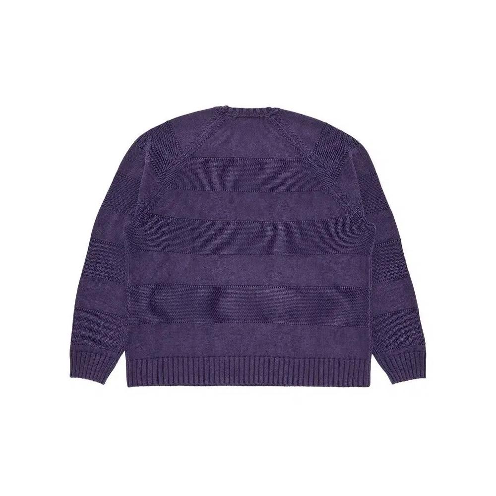 Свитеры Supreme Small Box Stripe Sweater «Фиолетовый» 2