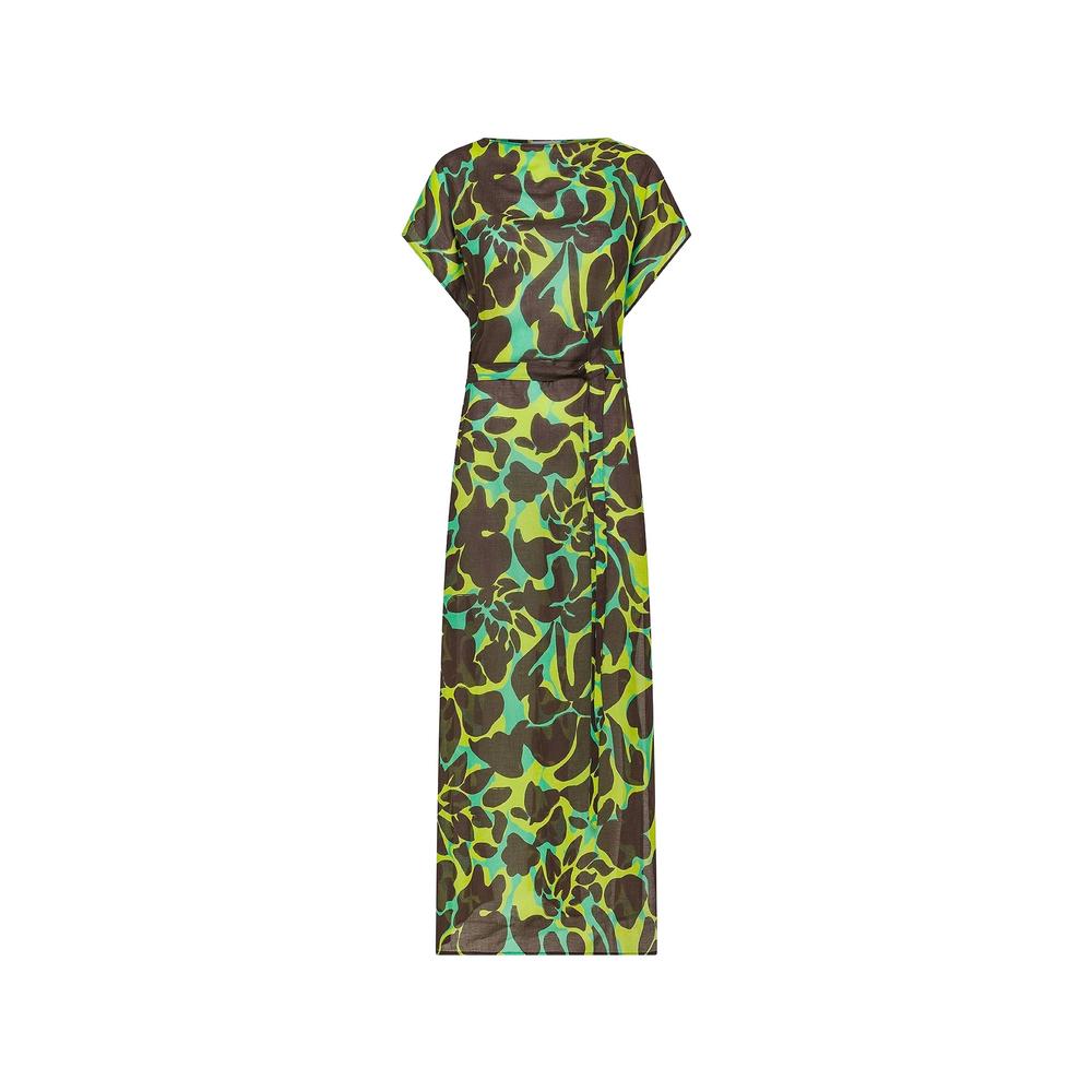floral-print belted maxi dress 2