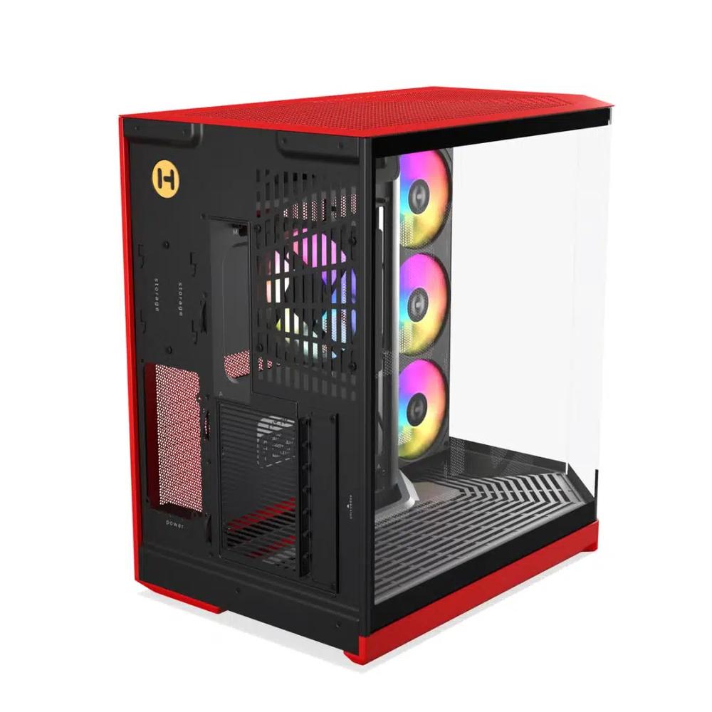 HYTE Y50 RGB ATX корпус - Черно-красный 5