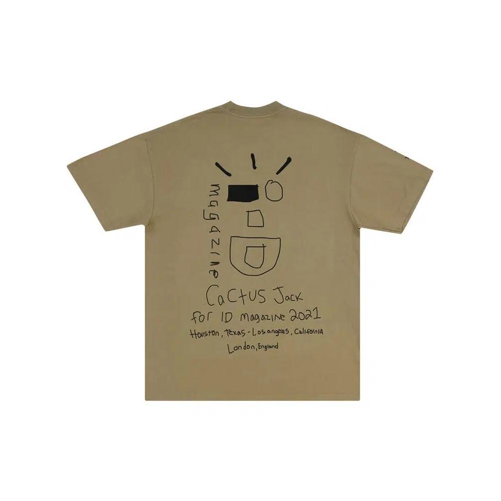 Футболки Cactus Jack by Travis Scott x i-D The Cactus Wink Tee 'Загар' 2