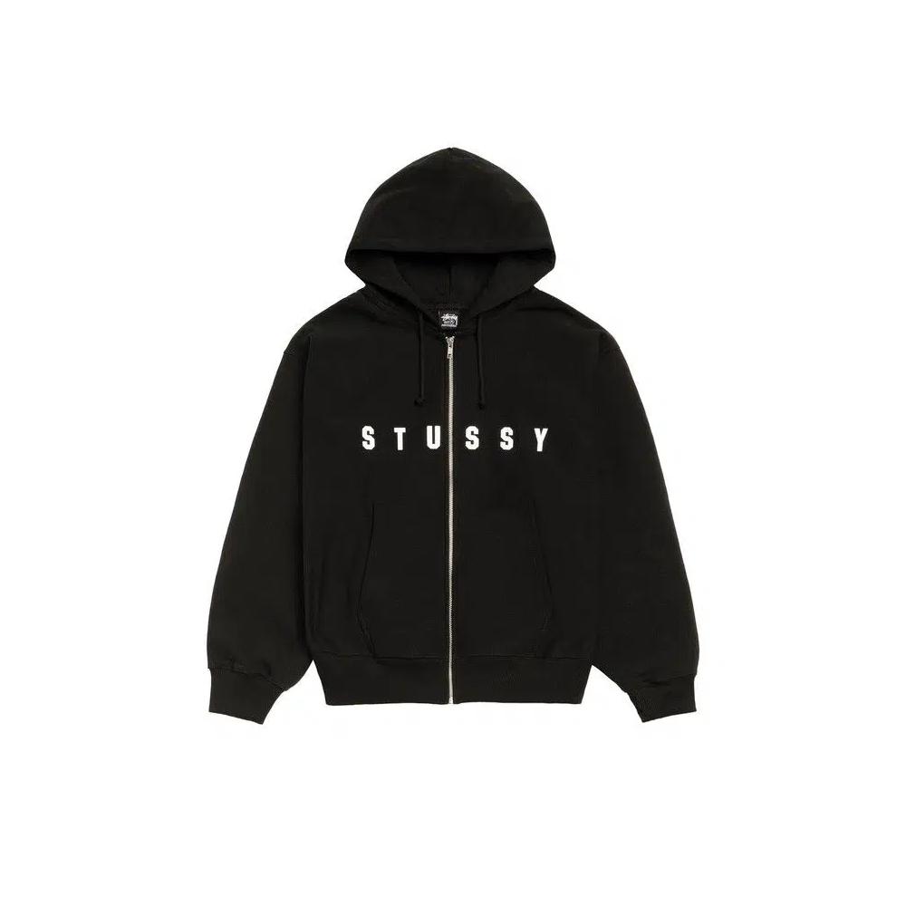 Молнии Stussy Lens Zip Hoodie 'Black' 1