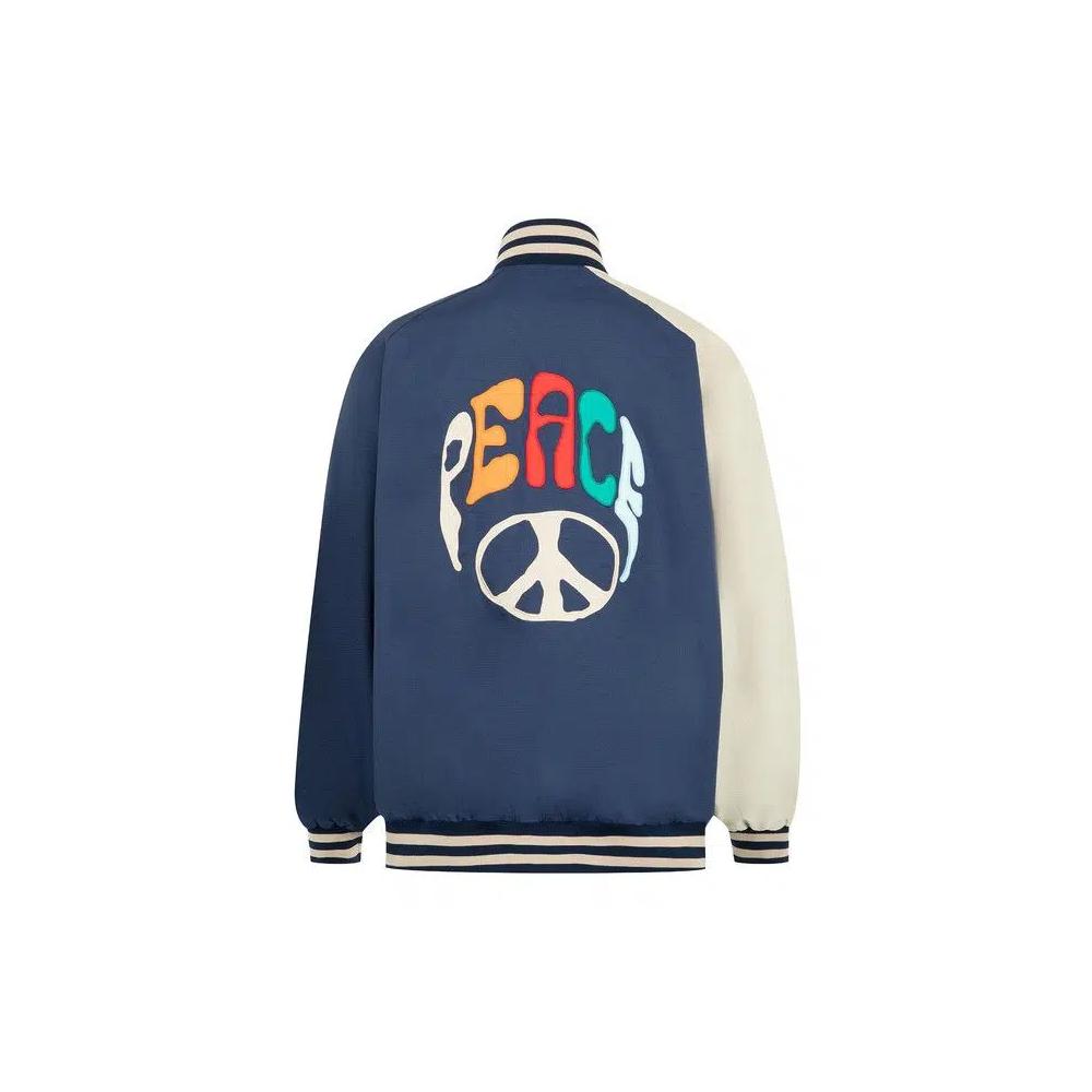 Варсити-куртки Needles Poly Shantung Stadium Jacket 'Темно-синий' 2