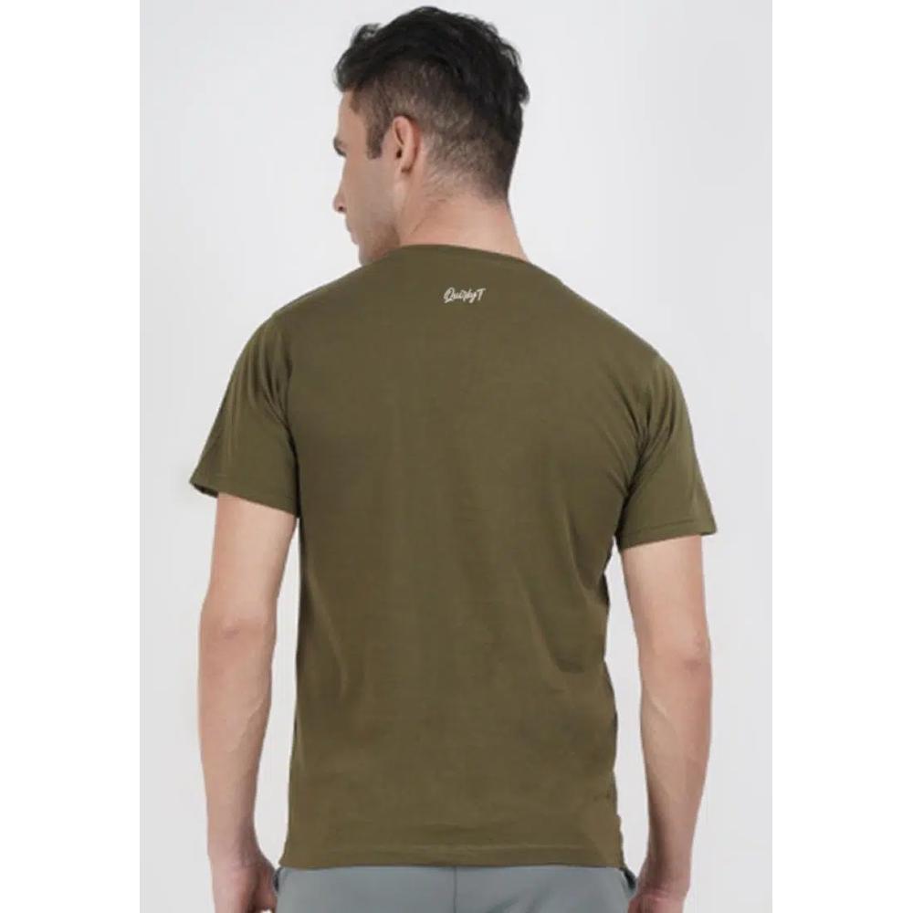 Футболка Revolution Hand Graphic Olive Cotton Short Sleeve Regular Fit 5