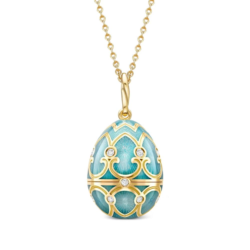Колье Heritage Hen Surprise из желтого золота с бриллиантами 1