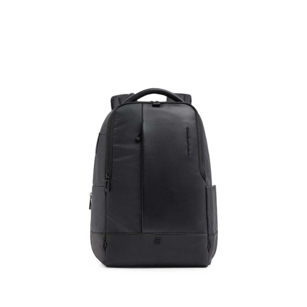 panelled logo-debossed backpack 1