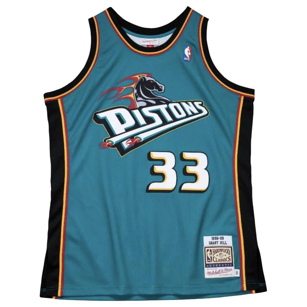 Топ NBA Detroit Pistons 98 Grant Hill Authentic Road 1