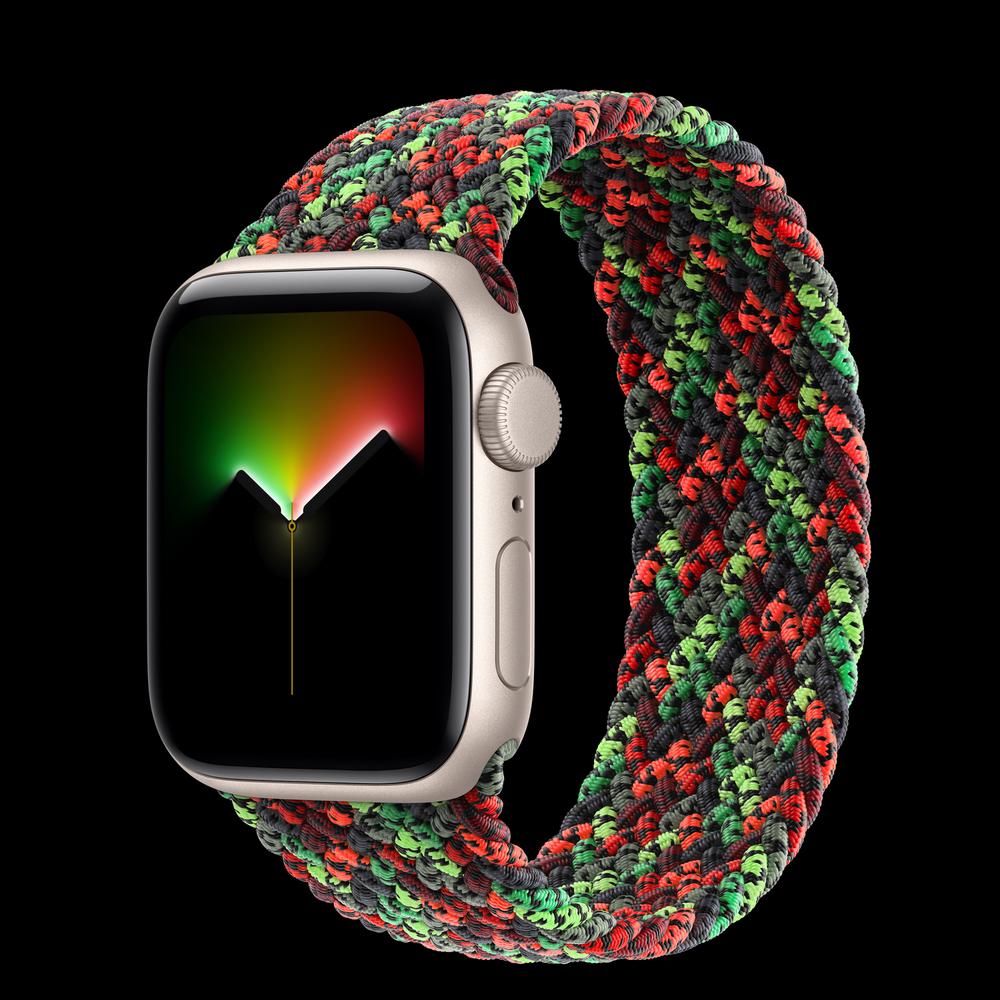 Apple Watch SE 3 40 мм, GPS, алюминий, Starlight, ремешок Black Unity Braided Solo Loop - Unity Connection 1