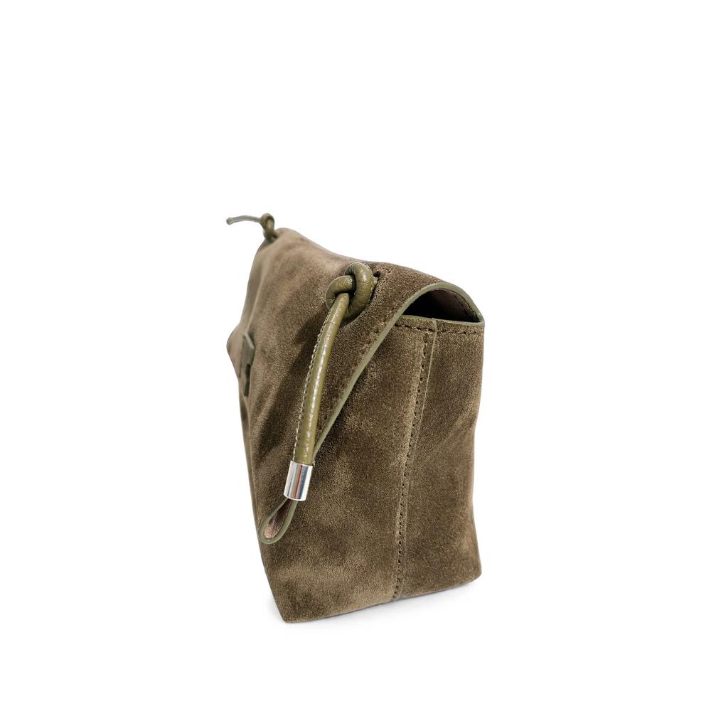 suede-finish logo-patch tote bag 1