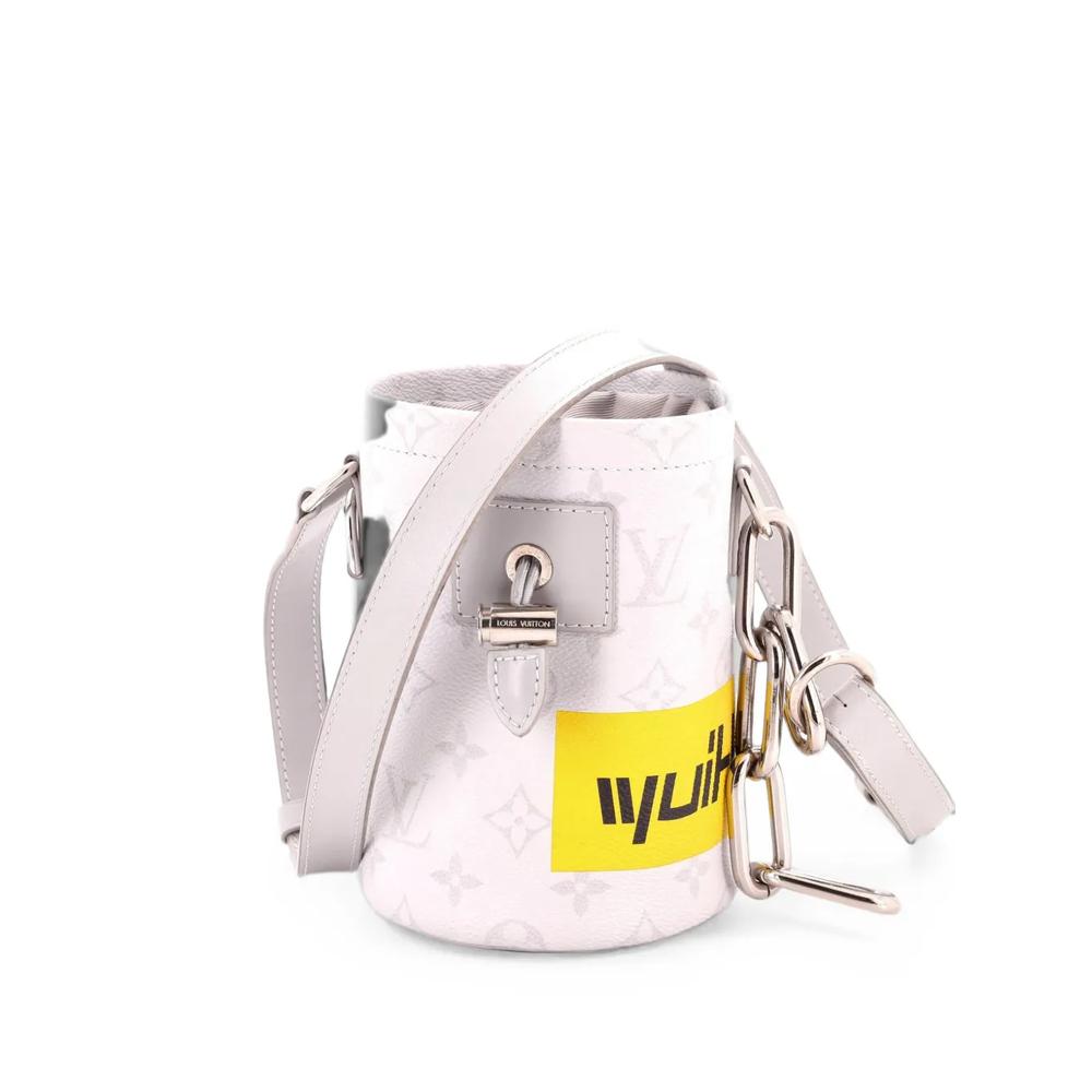 Сумка-ведро Chalk Nano Bag Limited Edition Logo Story Monogram Canvas 1