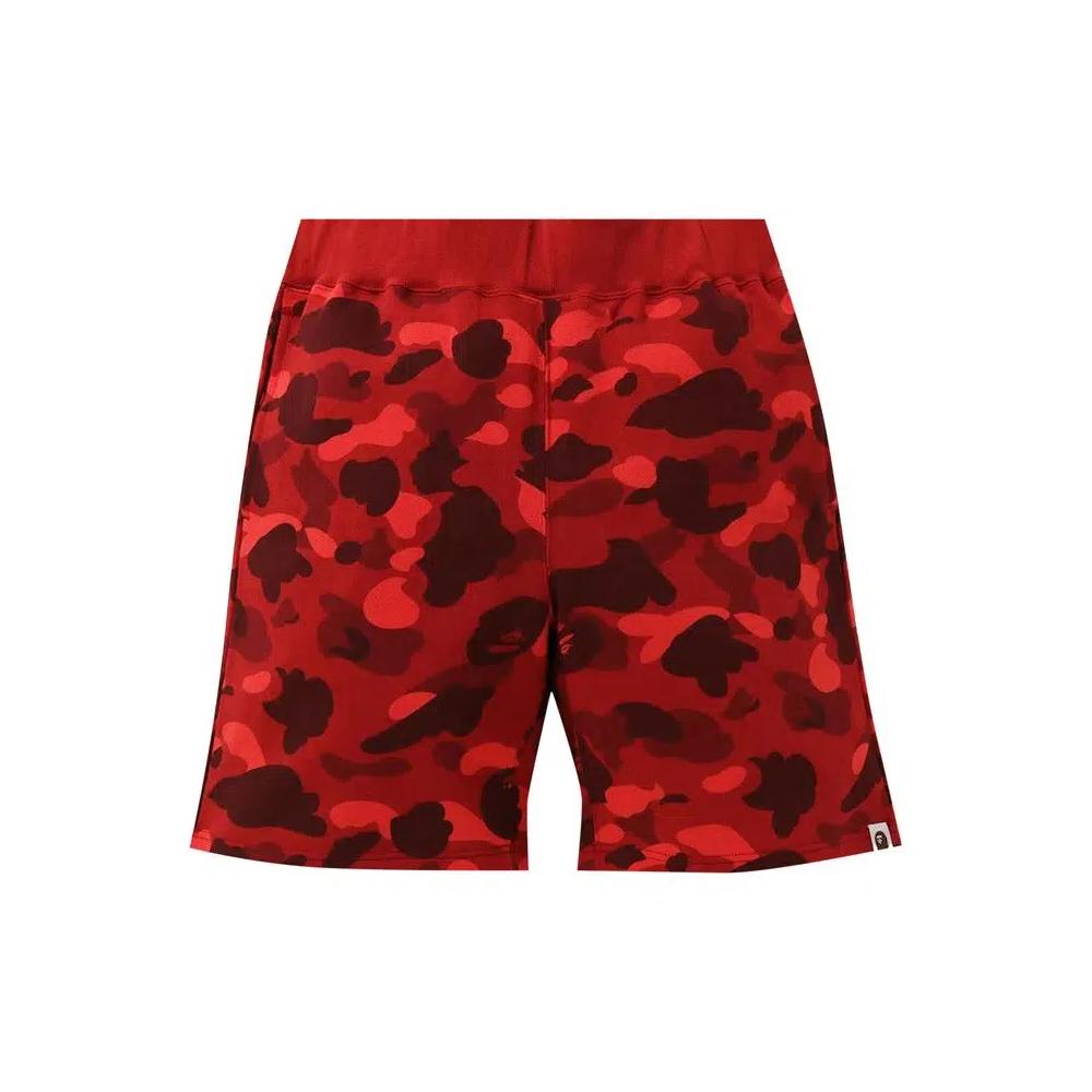 BAPE Color Camo Шорты Sweat «Красный» 1