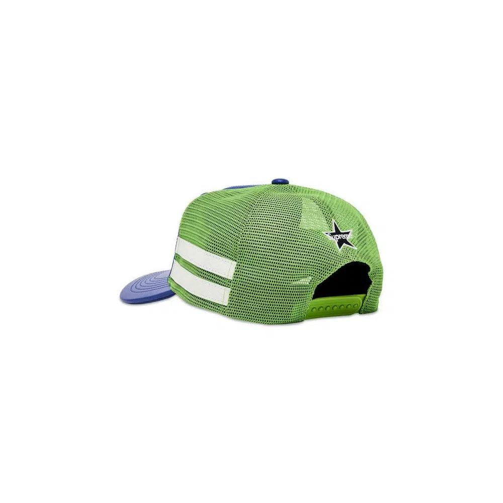 Шапка Supreme x Vanson Leathers Mesh Back 6-Panel 'Royal' 3