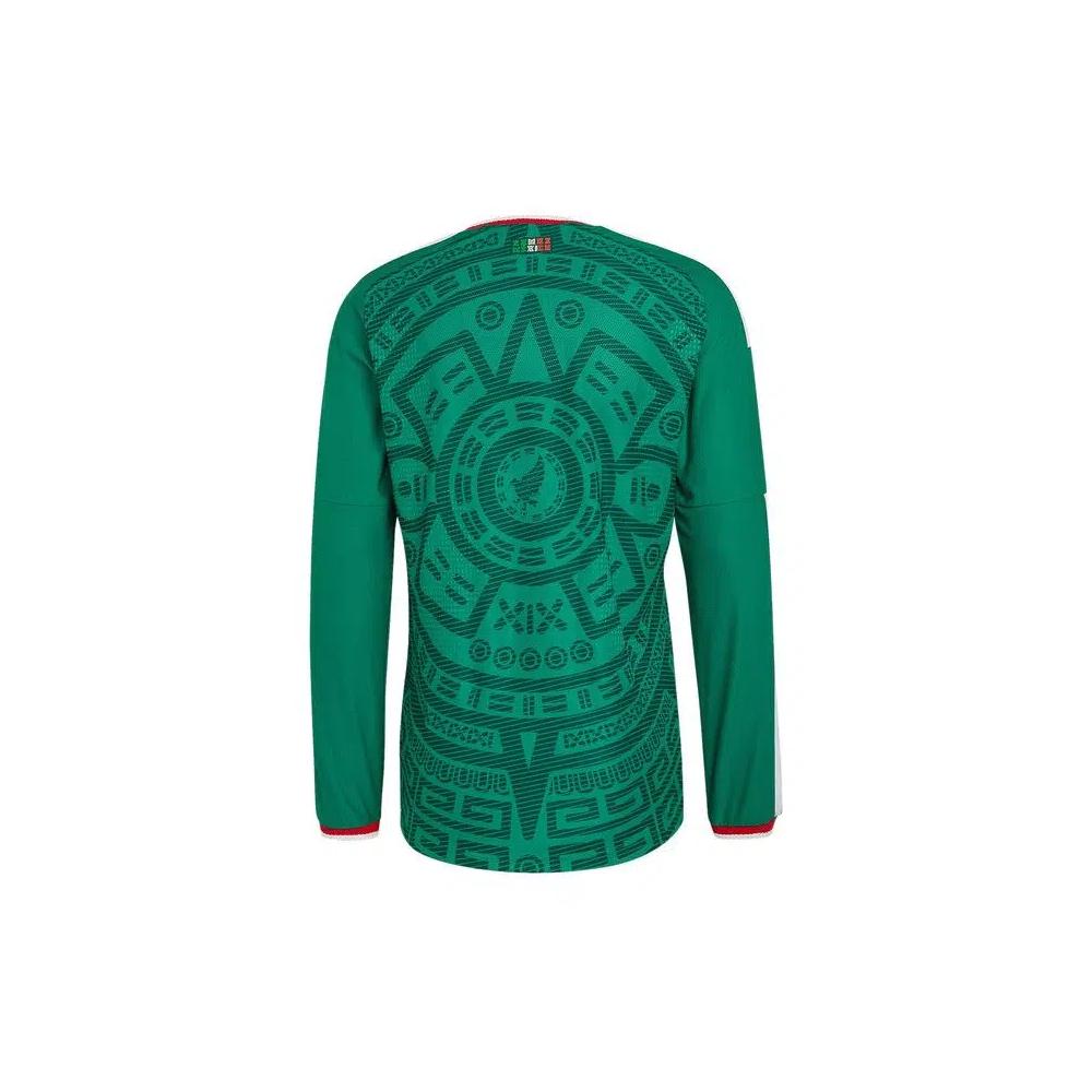 Джерси Adidas Mexico 26 Home Authentic Long-Sleeve Jersey 'Bold Green' 2