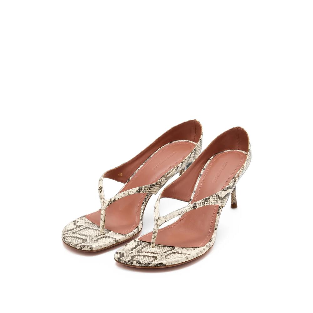 Alexandra snake-effect sandals 2