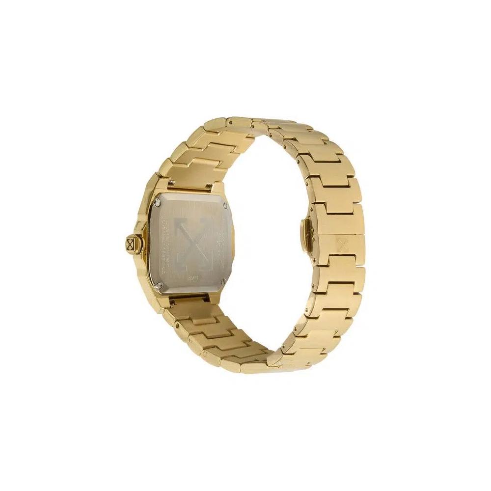 Часы Off-White Shift Crystal Watch 'Gold' 2