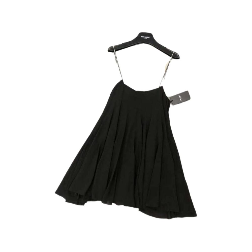 pleated spaghetti-strap mini dress 1