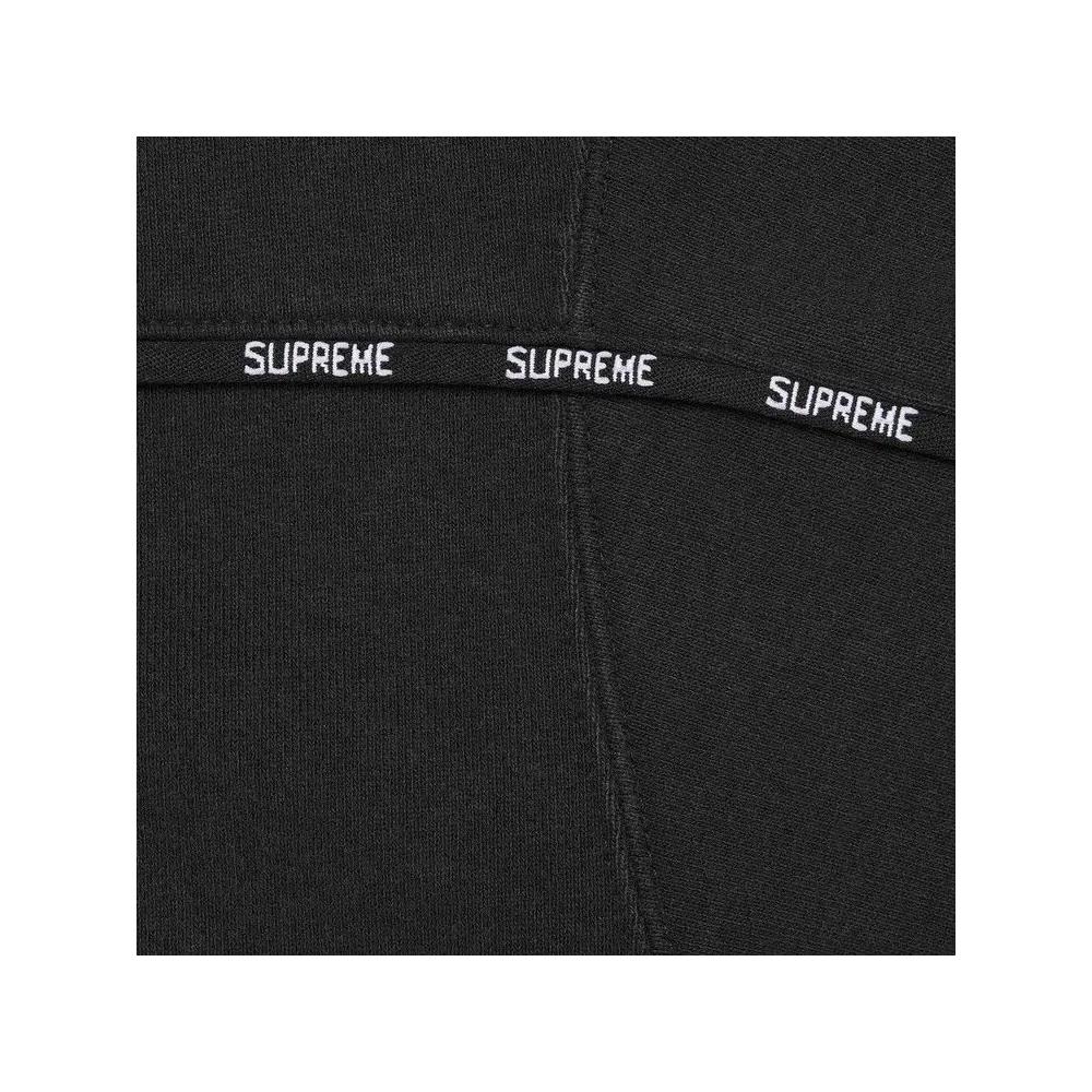 Худи Supreme Piping Zip Up Hooded Sweatshirt 'Black' 3