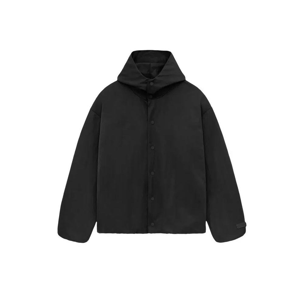 Куртки-тренчкоты Fear of God Essentials Textured Nylon Hooded Coaches Jacket 'Black' 1
