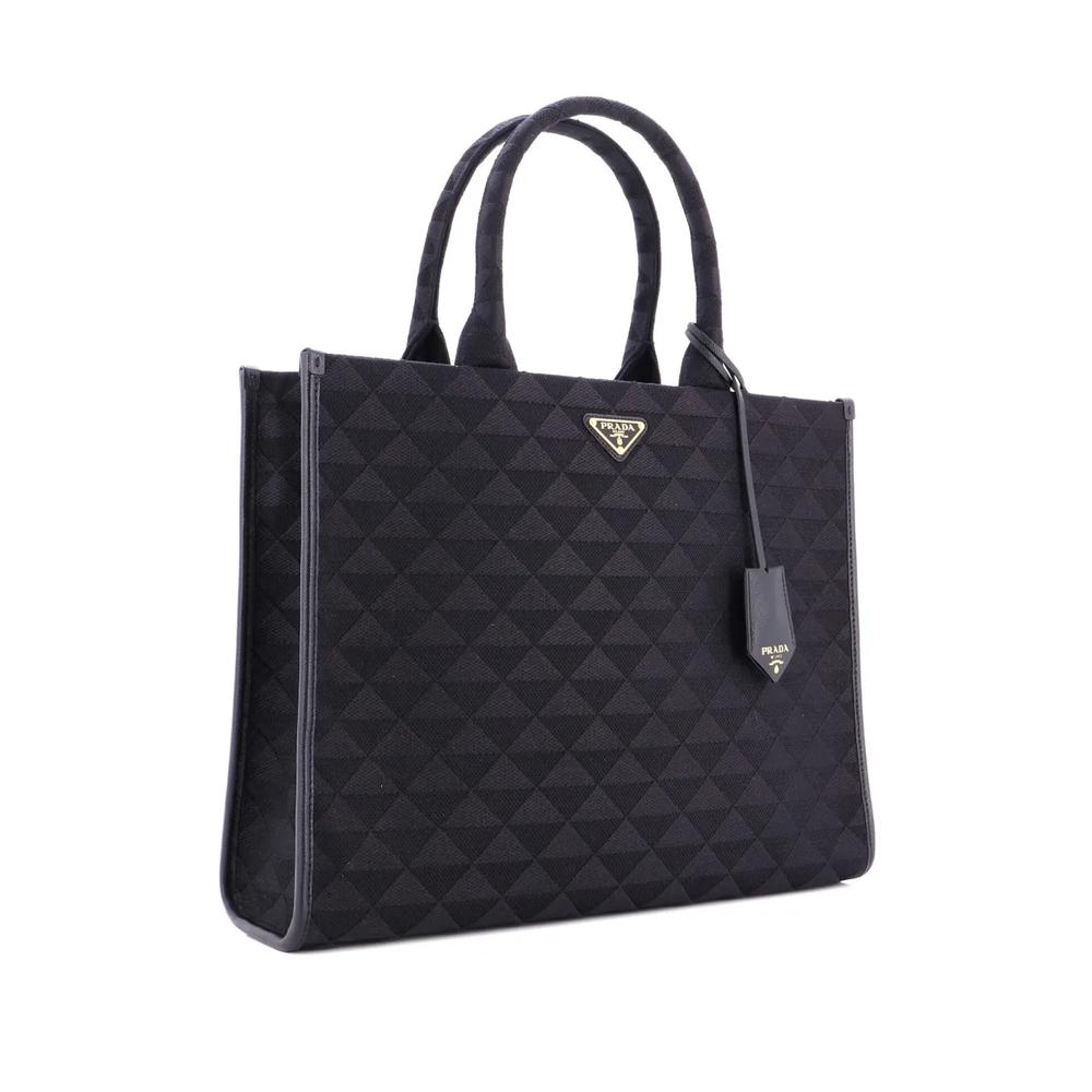 Symbole Shopper Jacquard Large tote bag 1