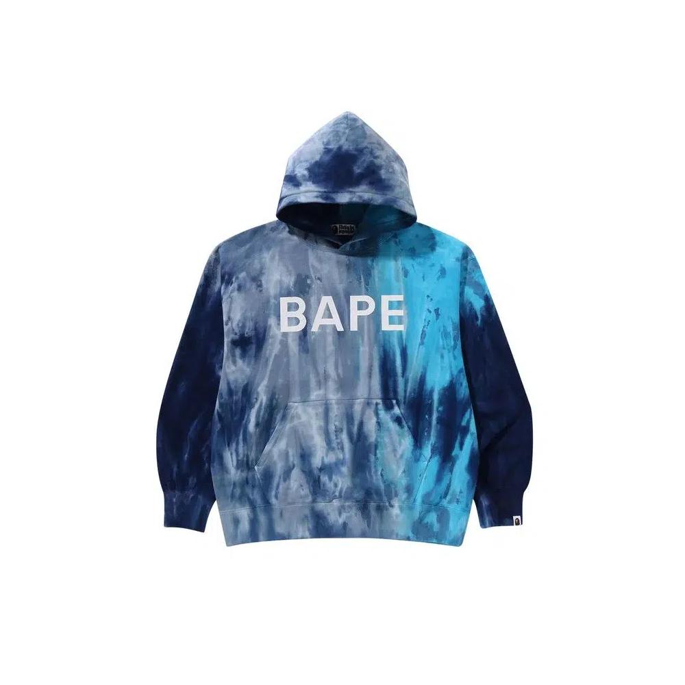 Худи BAPE Ice Dye Relaxed Fit Pullover Hoodie 'Синий' 1
