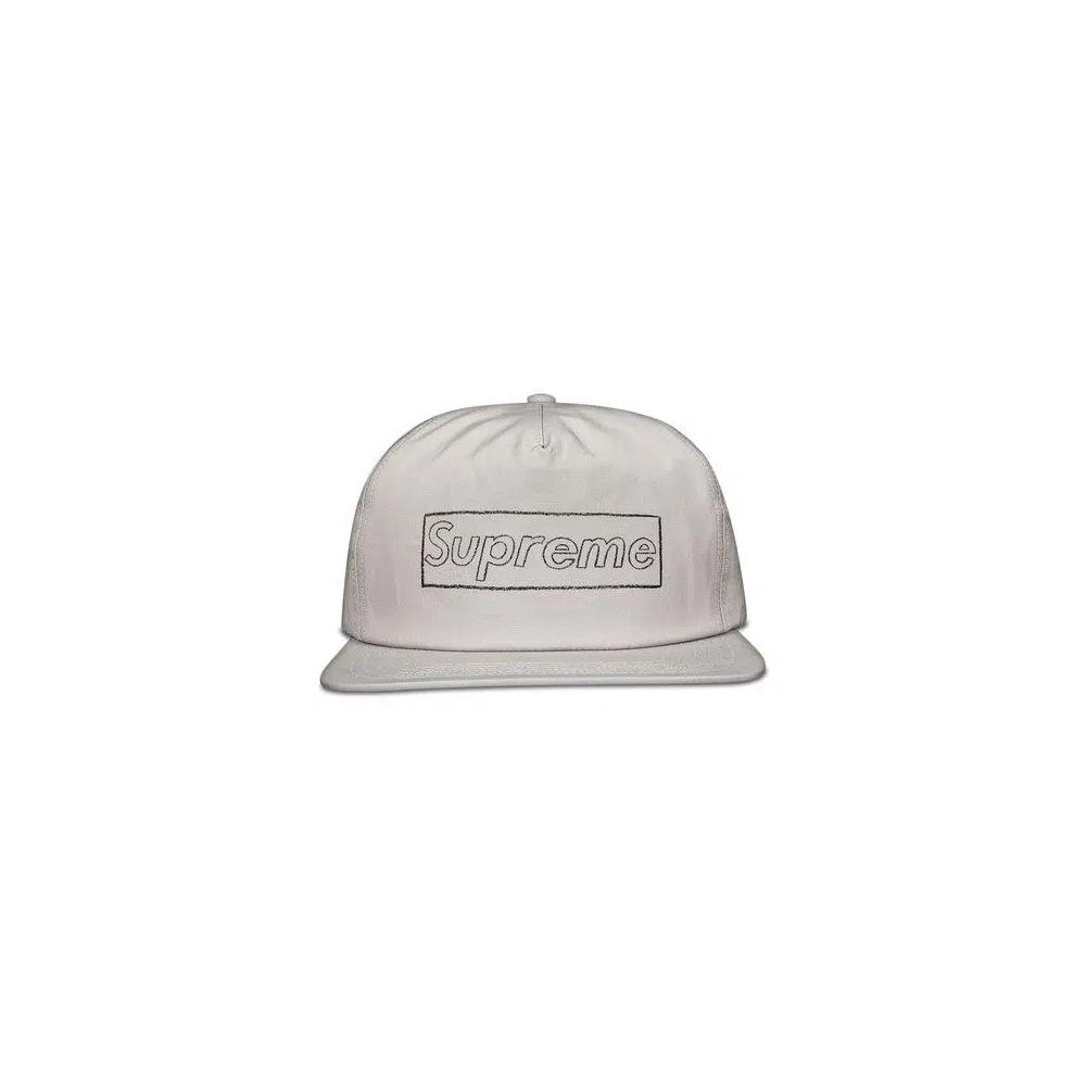 Бейсболки Supreme x KAWS Chalk Logo 5-Panel 'Grey' 1