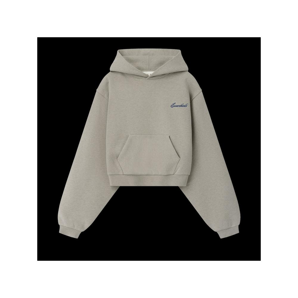 Худи Fear of God Essentials Modern Cropped Hoodie 'Pyrite Heather' 1