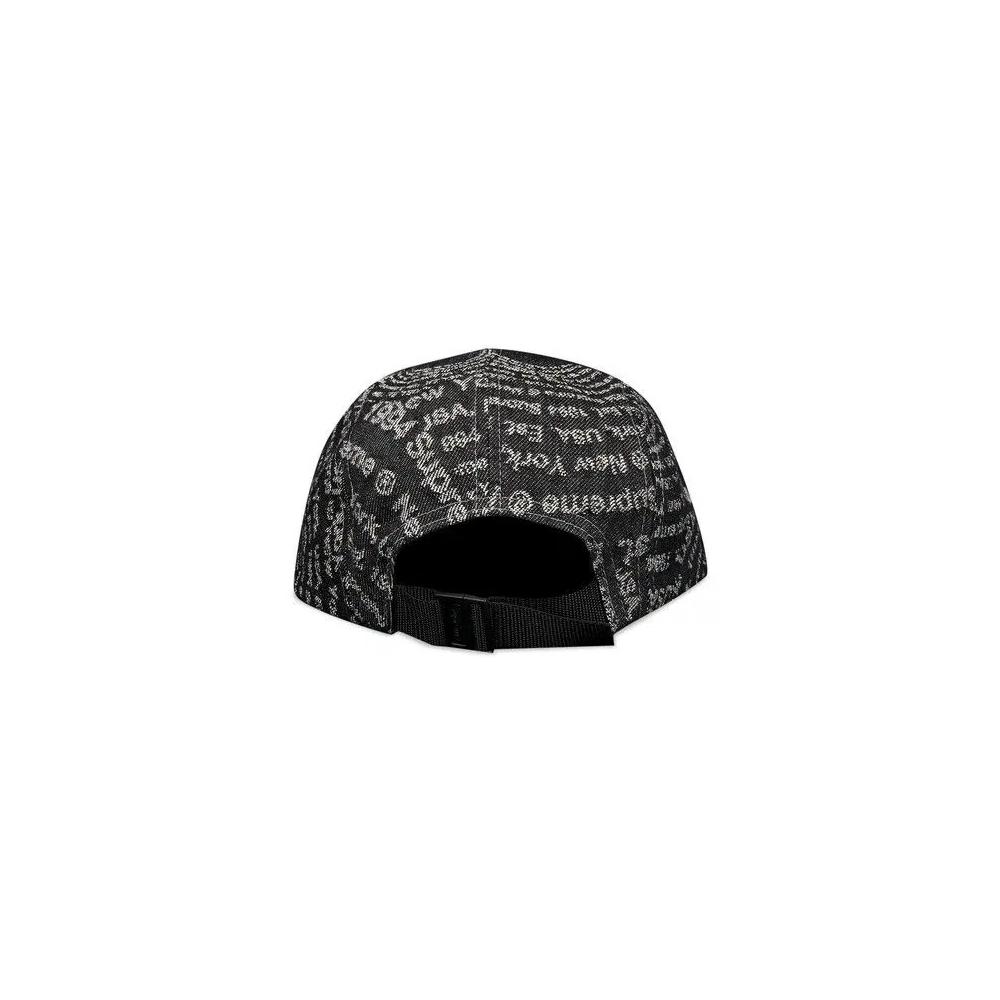 Кепки Supreme Circles Jacquard Denim Camp Cap 'Черный' 2