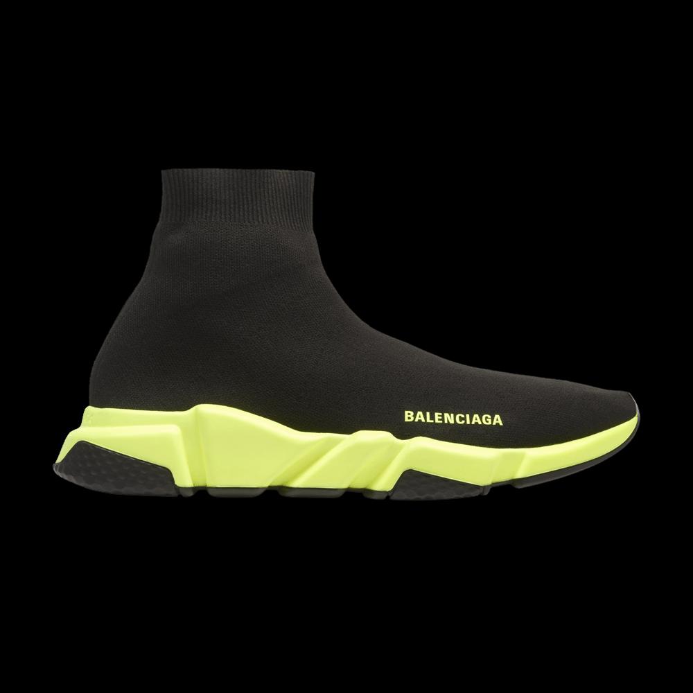 Кроссовки Balenciaga Speed Trainer «Черный Неоново-Желтый» 1