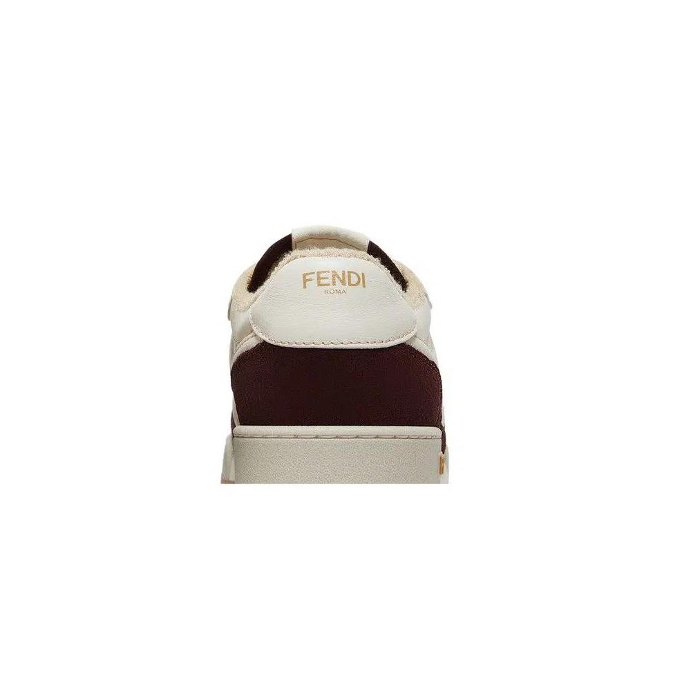 Кроссовки Fendi Match 'Бургунди' 7