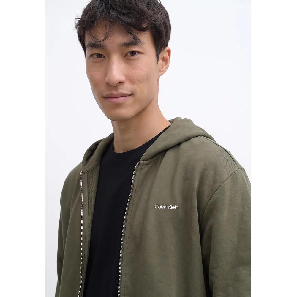 Толстовка с длинным рукавом, микрологотипом и полной застежкой-молнией - Calvin Klein Jeans 3