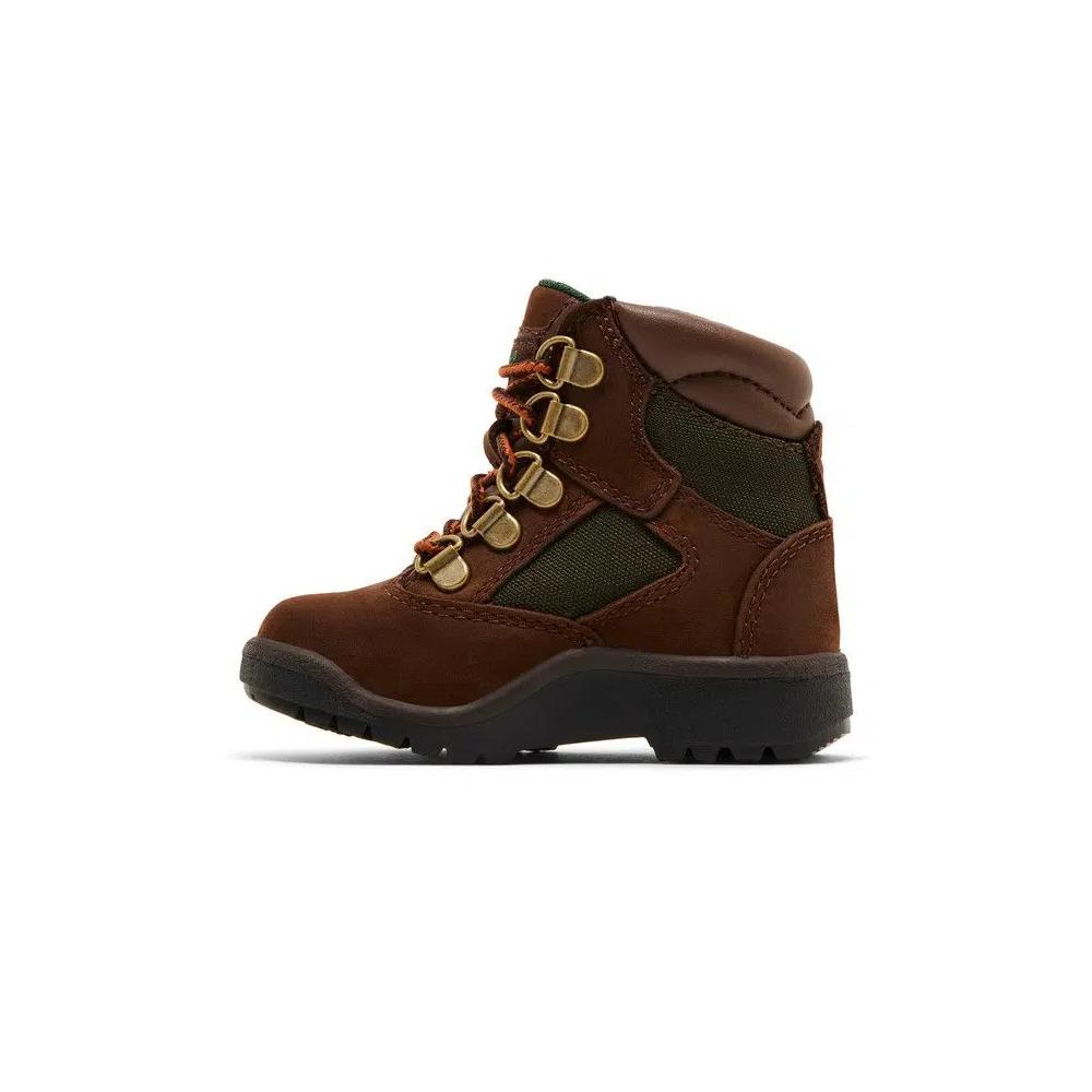 Ботинки Timberland 6 Inch Field Boot Toddler 'Medium Brown Olive' 3
