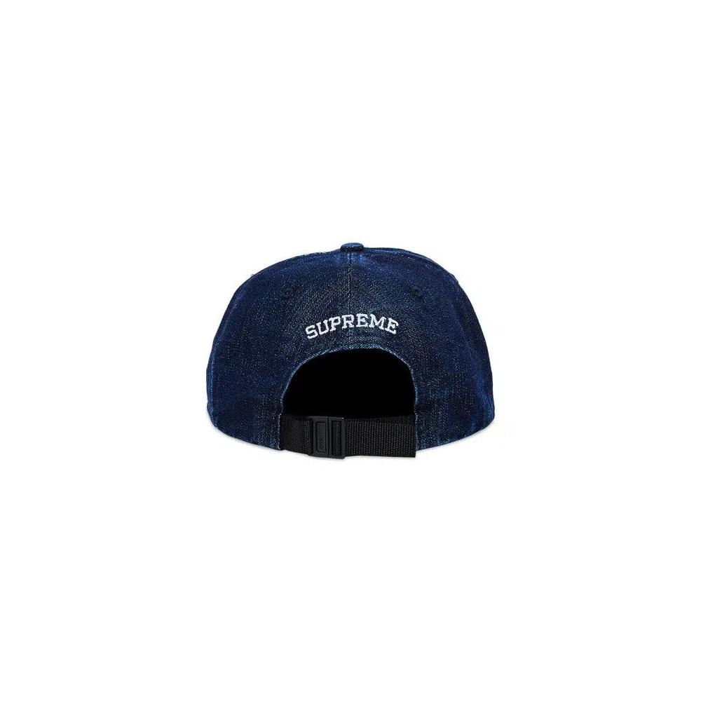 Кепки-снэпбэки Supreme Cordura Denim Small Box 6-Panel 'Blue' 4