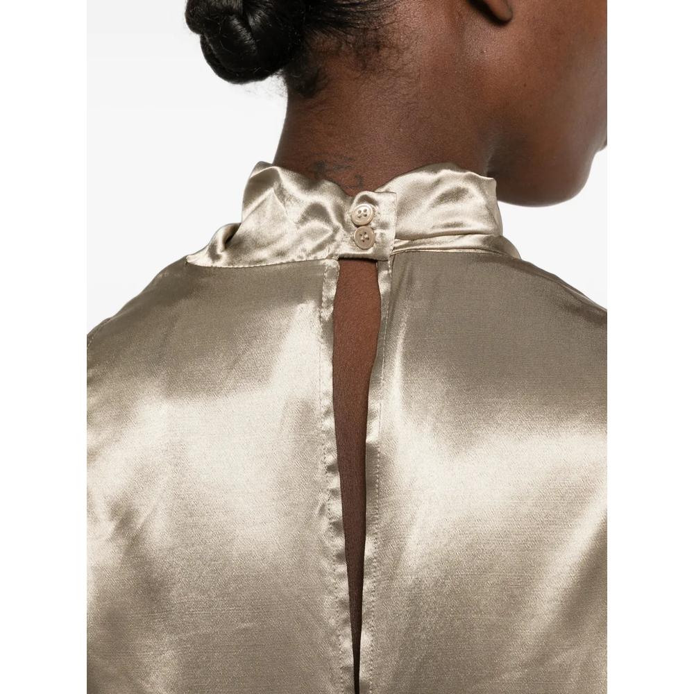 draped high-neck top 4