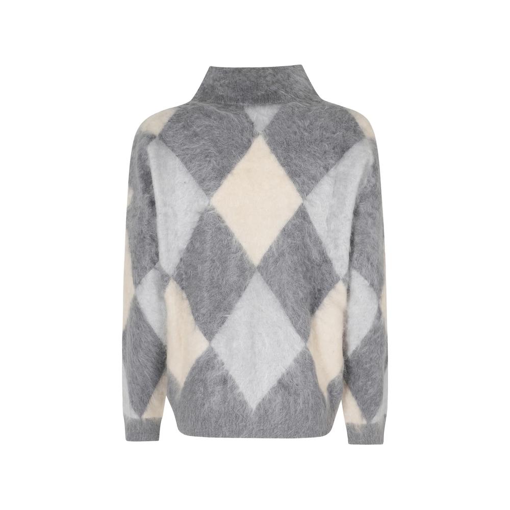 argyle-knit polo sweater 2