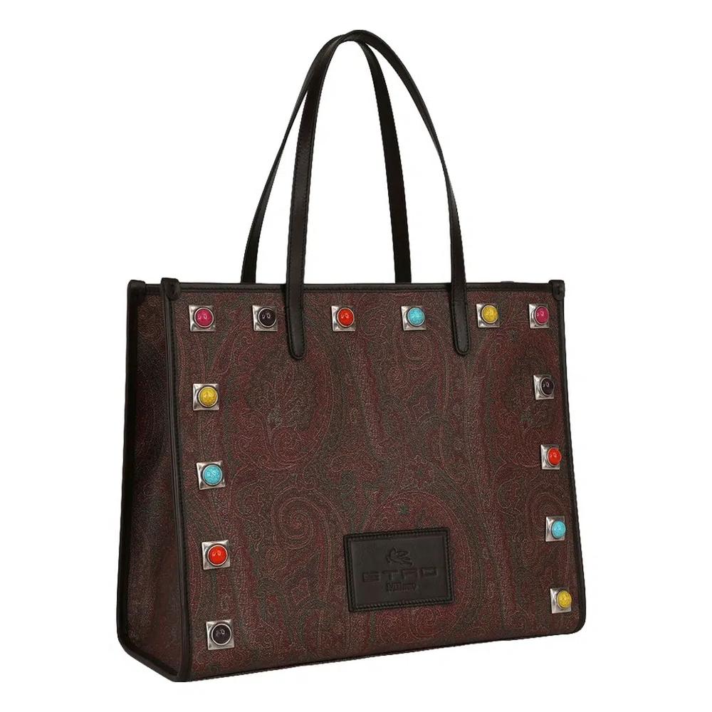 EtMEDIUM CROWN ME PAISLEY Сумка-тоут в красном цвете 2