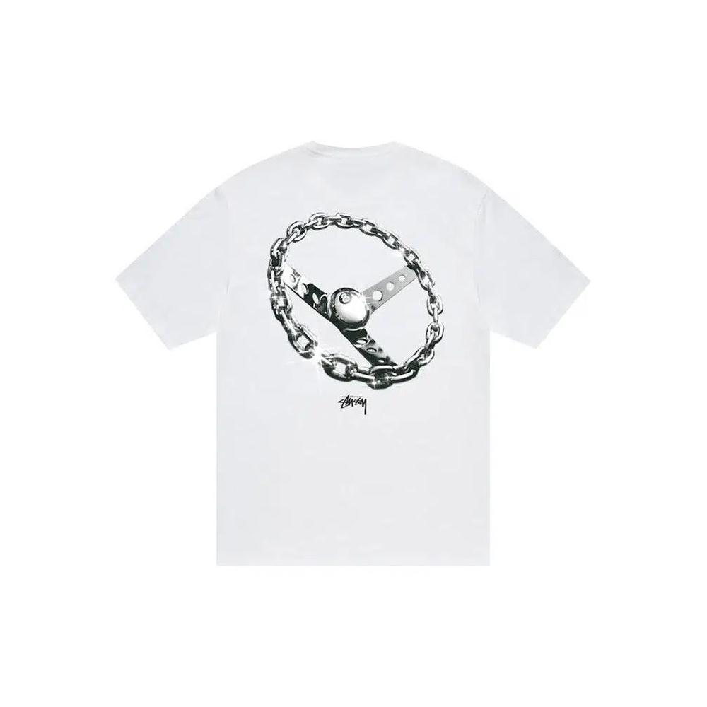 Топы Stussy Chain-Link T-Shirt 'White' 2